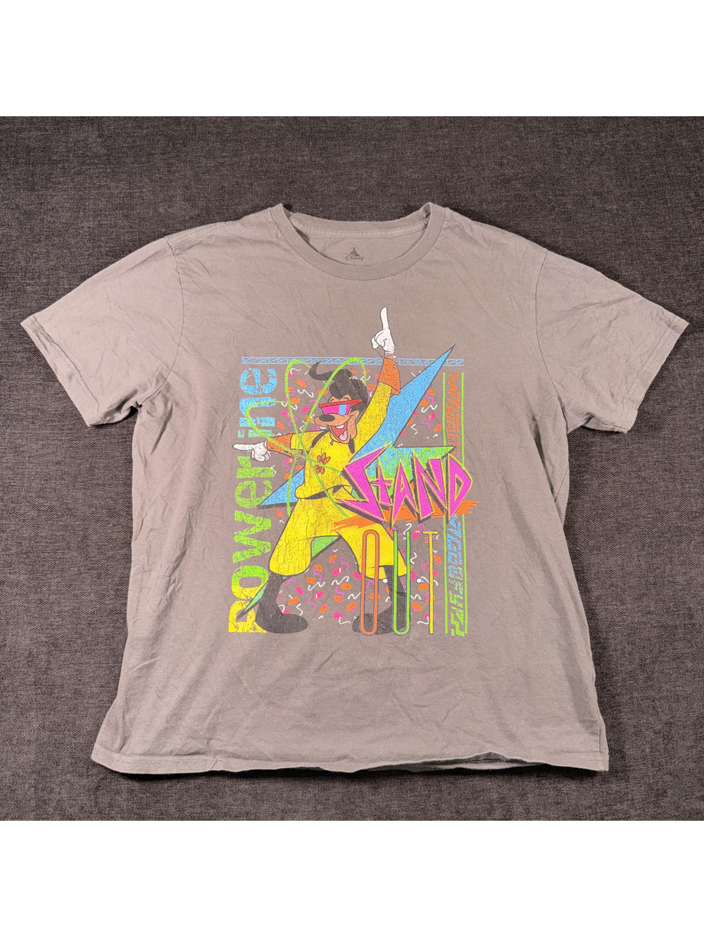 Vintage Disney Powerline Stand Out Graphic T-Shirt Men Large